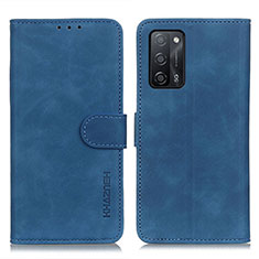 Custodia Portafoglio In Pelle Cover con Supporto K09Z per Oppo A53s 5G Blu