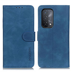 Custodia Portafoglio In Pelle Cover con Supporto K09Z per Oppo A54 5G Blu