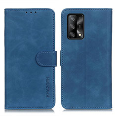 Custodia Portafoglio In Pelle Cover con Supporto K09Z per Oppo A74 4G Blu