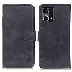 Custodia Portafoglio In Pelle Cover con Supporto K09Z per Oppo F21 Pro 4G Nero