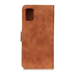 Custodia Portafoglio In Pelle Cover con Supporto K09Z per Oppo Find X3 Pro 5G Marrone