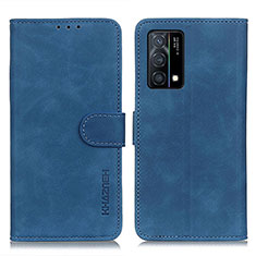 Custodia Portafoglio In Pelle Cover con Supporto K09Z per Oppo K9 5G Blu