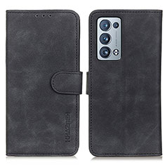 Custodia Portafoglio In Pelle Cover con Supporto K09Z per Oppo Reno6 Pro 5G Nero