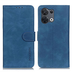 Custodia Portafoglio In Pelle Cover con Supporto K09Z per Oppo Reno8 5G Blu