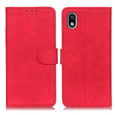 Custodia Portafoglio In Pelle Cover con Supporto K09Z per Sony Xperia Ace III Rosso