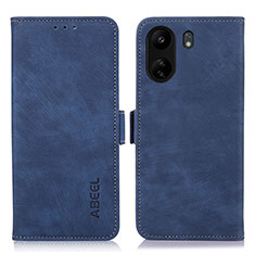 Custodia Portafoglio In Pelle Cover con Supporto K09Z per Xiaomi Poco C65 Blu