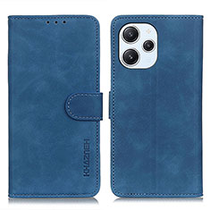 Custodia Portafoglio In Pelle Cover con Supporto K09Z per Xiaomi Redmi 12 4G Blu