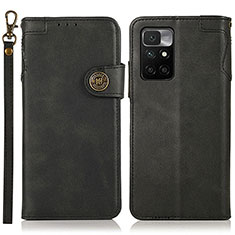 Custodia Portafoglio In Pelle Cover con Supporto K09Z per Xiaomi Redmi Note 11 4G (2021) Nero