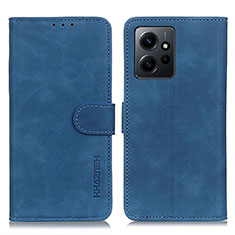 Custodia Portafoglio In Pelle Cover con Supporto K09Z per Xiaomi Redmi Note 12 4G Blu