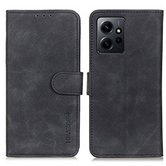 Custodia Portafoglio In Pelle Cover con Supporto K09Z per Xiaomi Redmi Note 12 4G Nero