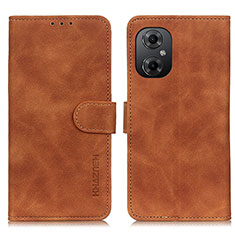 Custodia Portafoglio In Pelle Cover con Supporto K09Z per Xiaomi Redmi Note 12R Pro 5G Marrone