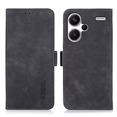 Custodia Portafoglio In Pelle Cover con Supporto K09Z per Xiaomi Redmi Note 13 Pro+ Plus 5G Nero