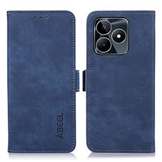 Custodia Portafoglio In Pelle Cover con Supporto K10Z per Realme C53 Blu