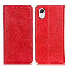Custodia Portafoglio In Pelle Cover con Supporto K10Z per Samsung Galaxy A23 5G SC-56C Rosso