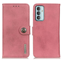 Custodia Portafoglio In Pelle Cover con Supporto KZ02 per Samsung Galaxy M23 5G Rosa