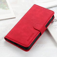 Custodia Portafoglio In Pelle Cover con Supporto KZ3 per Huawei Honor X6a Rosso