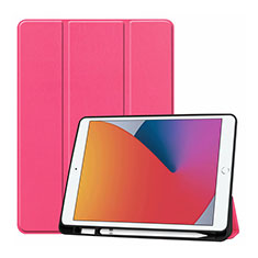 Custodia Portafoglio In Pelle Cover con Supporto L01 per Apple iPad 10.2 (2021) Rosa