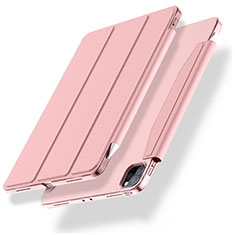 Custodia Portafoglio In Pelle Cover con Supporto L01 per Apple iPad Pro 11 (2020) Oro Rosa