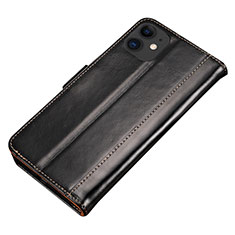 Custodia Portafoglio In Pelle Cover con Supporto L01 per Apple iPhone 11 Nero