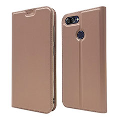 Custodia Portafoglio In Pelle Cover con Supporto L01 per Asus Zenfone Max Plus M1 ZB570TL Oro Rosa