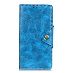 Custodia Portafoglio In Pelle Cover con Supporto L01 per Huawei P smart S Cielo Blu