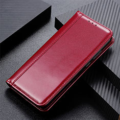 Custodia Portafoglio In Pelle Cover con Supporto L01 per Huawei Y5p Rosso Rosa