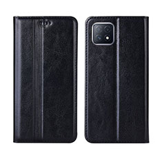 Custodia Portafoglio In Pelle Cover con Supporto L01 per Oppo A73 5G Nero