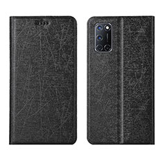 Custodia Portafoglio In Pelle Cover con Supporto L01 per Oppo A92 Nero