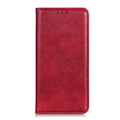 Custodia Portafoglio In Pelle Cover con Supporto L01 per Oppo Reno4 4G Rosso