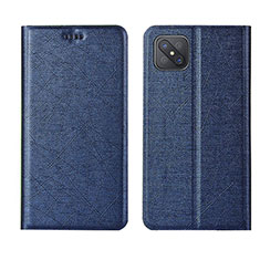Custodia Portafoglio In Pelle Cover con Supporto L01 per Oppo Reno4 Z 5G Blu