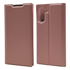 Custodia Portafoglio In Pelle Cover con Supporto L01 per Samsung Galaxy Note 10 Oro Rosa