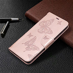 Custodia Portafoglio In Pelle Cover con Supporto L01 per Samsung Galaxy S20 FE 4G Oro Rosa