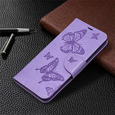 Custodia Portafoglio In Pelle Cover con Supporto L01 per Samsung Galaxy S20 Lite 5G Lavanda