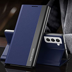 Custodia Portafoglio In Pelle Cover con Supporto L01 per Samsung Galaxy S24 5G Blu