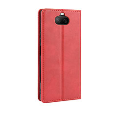 Custodia Portafoglio In Pelle Cover con Supporto L01 per Sony Xperia 8 Rosso