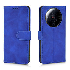 Custodia Portafoglio In Pelle Cover con Supporto L01 per Xiaomi Mi 12 Ultra 5G Blu
