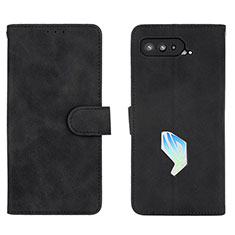 Custodia Portafoglio In Pelle Cover con Supporto L01Z per Asus ROG Phone 5 Pro Nero