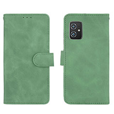 Custodia Portafoglio In Pelle Cover con Supporto L01Z per Asus ZenFone 8 Mini Verde