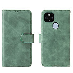 Custodia Portafoglio In Pelle Cover con Supporto L01Z per Google Pixel 5a 5G Verde