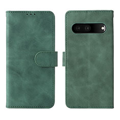 Custodia Portafoglio In Pelle Cover con Supporto L01Z per Google Pixel 7 5G Verde