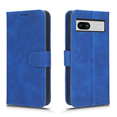 Custodia Portafoglio In Pelle Cover con Supporto L01Z per Google Pixel 7a 5G Blu