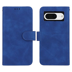 Custodia Portafoglio In Pelle Cover con Supporto L01Z per Google Pixel 8 5G Blu