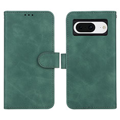 Custodia Portafoglio In Pelle Cover con Supporto L01Z per Google Pixel 8 5G Verde