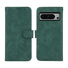 Custodia Portafoglio In Pelle Cover con Supporto L01Z per Google Pixel 8 Pro 5G Verde