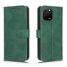 Custodia Portafoglio In Pelle Cover con Supporto L01Z per Huawei Enjoy 50z Verde