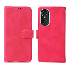 Custodia Portafoglio In Pelle Cover con Supporto L01Z per Huawei Honor 50 SE 5G Rosa Caldo