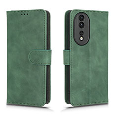 Custodia Portafoglio In Pelle Cover con Supporto L01Z per Huawei Honor 80 5G Verde