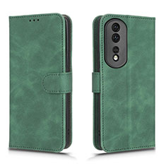 Custodia Portafoglio In Pelle Cover con Supporto L01Z per Huawei Honor 80 Pro 5G Verde