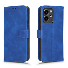 Custodia Portafoglio In Pelle Cover con Supporto L01Z per Huawei Honor 80 SE 5G Blu