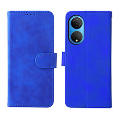 Custodia Portafoglio In Pelle Cover con Supporto L01Z per Huawei Honor X7 Blu